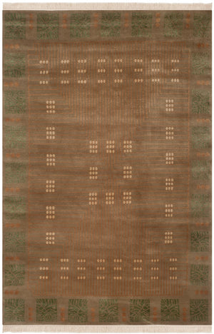 NP104 Hand Knotted Wool Rug from Nepal – Luxurious Rectangle Design for Elegant Home Decor