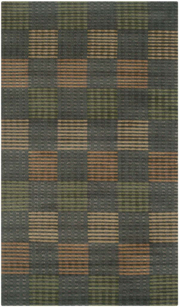 NP323 Hand Knotted Silk and Wool Rug from Nepal – Luxurious Rectangle Design for Elegant Spaces