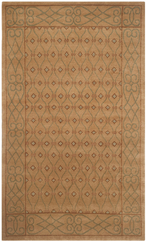 NP327 Hand Knotted Rectangle Rug - Luxurious Silk and Wool from Nepal for Timeless Elegance