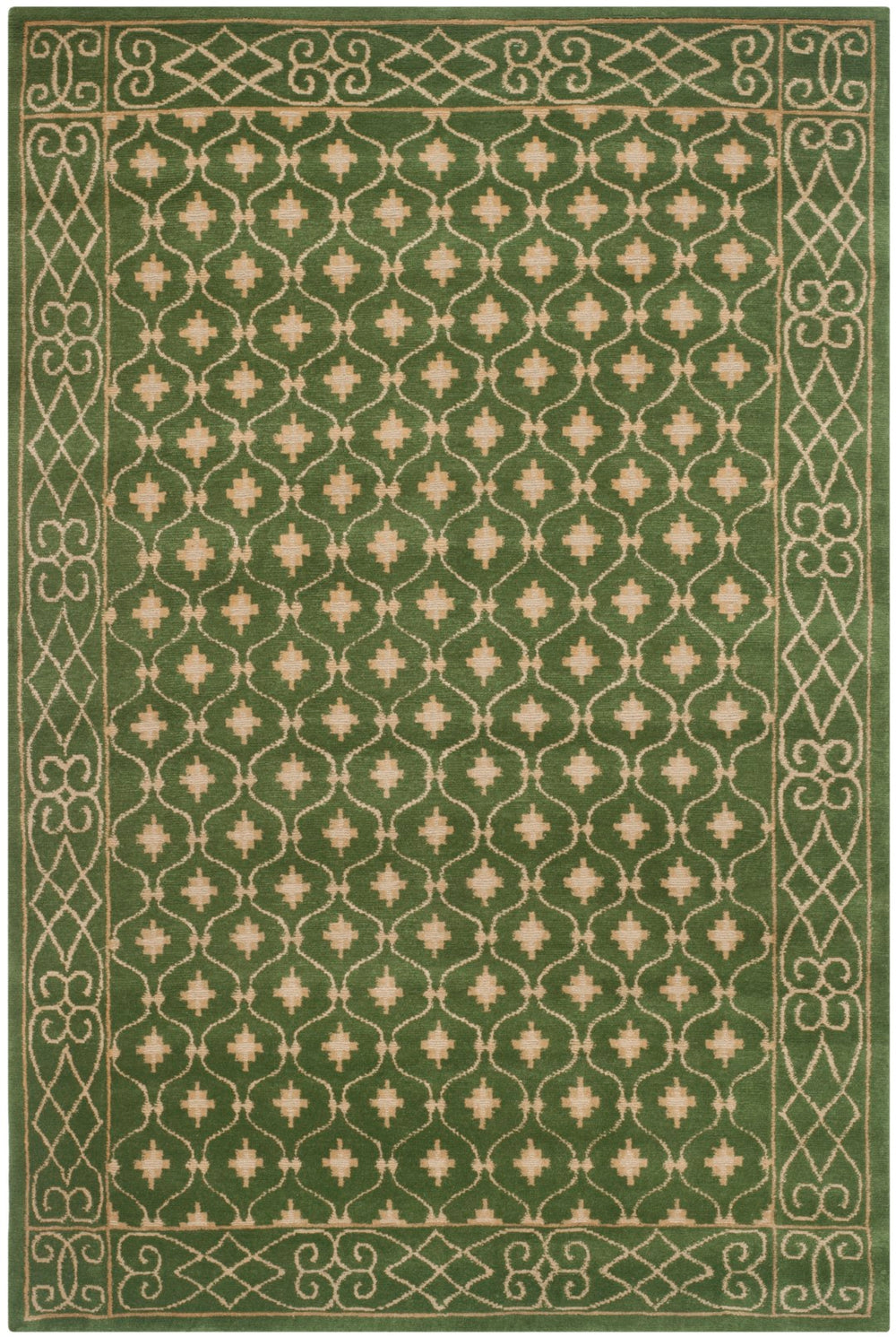 NP327 Hand Knotted Rectangle Rug - Luxurious Silk and Wool from Nepal for Timeless Elegance