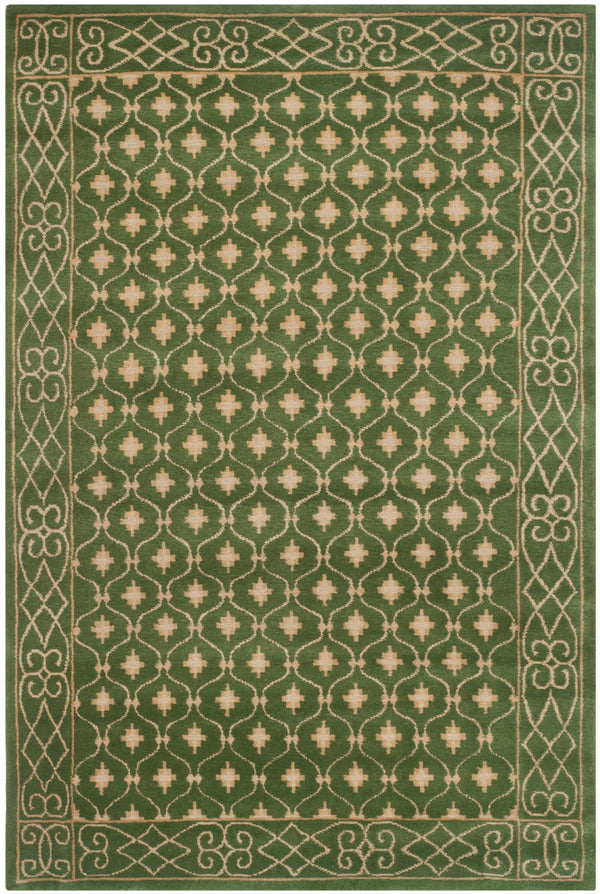 NP327 Hand Knotted Rectangle Rug - Luxurious Silk and Wool from Nepal for Timeless Elegance