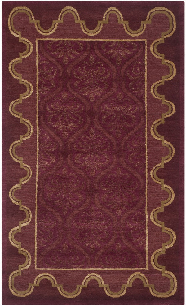 NP328 Exquisite Hand Knotted Silk and Wool Rectangle Rug from Nepal – Timeless Elegance for Your Home