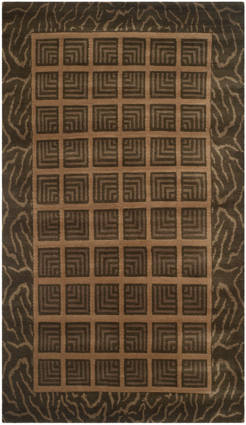 NP331 Hand Knotted Rug - Luxurious Silk and Wool from Nepal, Perfect for Elegant Home Decor