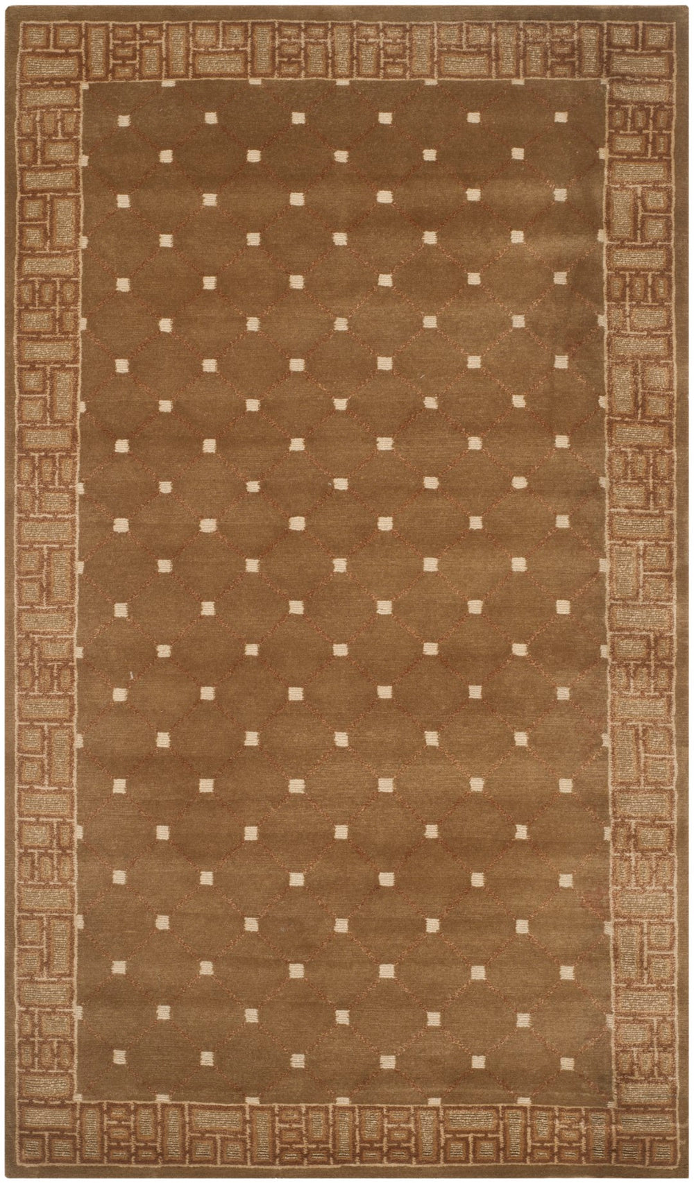 NP335 Exquisite Hand Knotted Silk and Wool Rug from Nepal - Timeless Elegance for Your Space