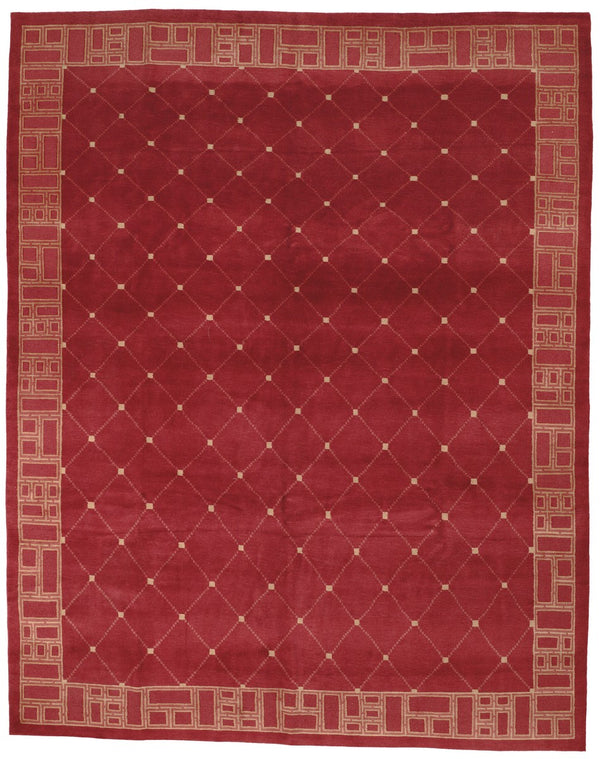 NP335 Exquisite Hand Knotted Silk and Wool Rug from Nepal - Timeless Elegance for Your Space