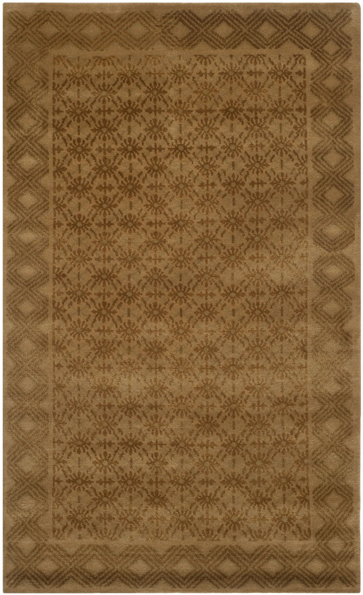 NP341 Hand Knotted Silk and Wool Rug from Nepal - Luxurious Rectangle Design for Elegant Spaces