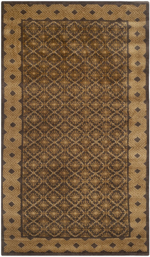 NP341 Hand Knotted Silk and Wool Rug from Nepal - Luxurious Rectangle Design for Elegant Spaces
