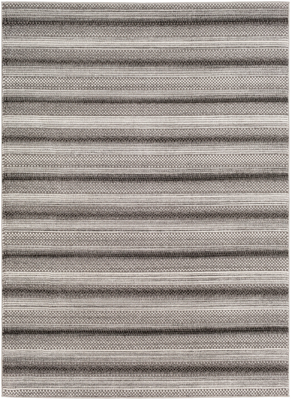 Nepali NPI-2304 Global Polypropylene Rug NPI2304-93123 Camel, Cream, Medium Gray, Black 100% Polypropylene 9' x 12'3"
