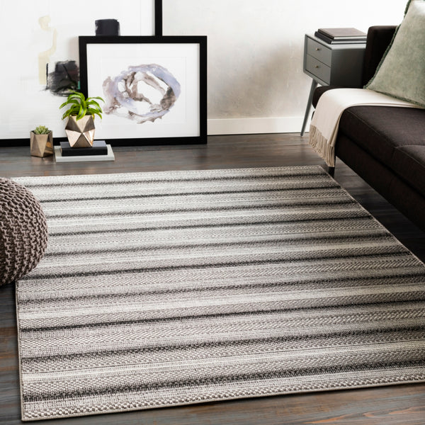 Nepali NPI-2304 Global Polypropylene Rug NPI2304-93123 Camel, Cream, Medium Gray, Black 100% Polypropylene 9' x 12'3"