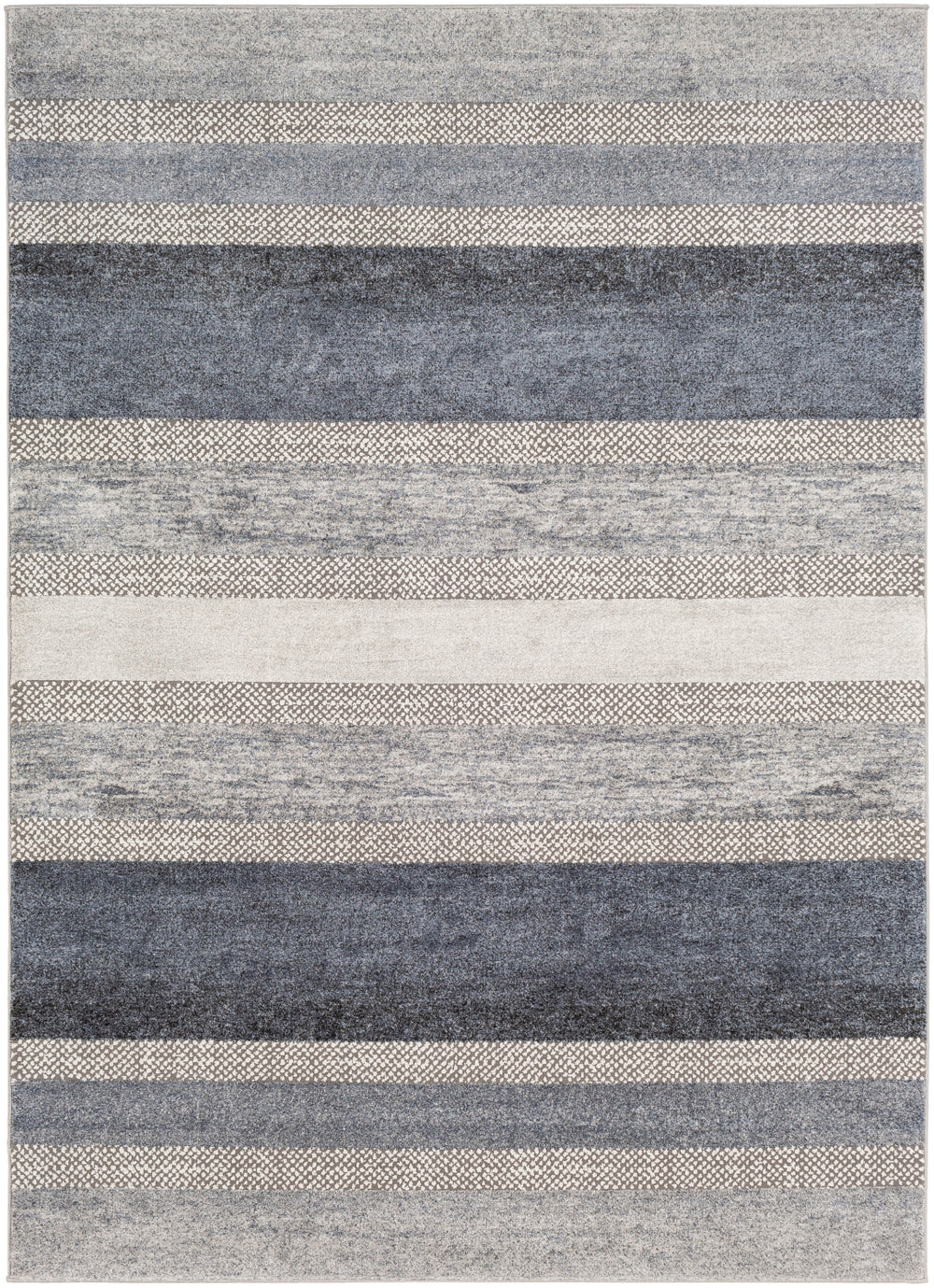 Nepali NPI-2306 Modern Polypropylene, Polyester Rug NPI2306-93123 Medium Gray, Cream, Camel 85% Polypropylene, 15% Polyester 9' x 12'3"