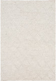 Napels NPL-2303 Modern Wool, Viscose Rug NPL2303-912 White 70% Wool, 30% Viscose 9' x 12'