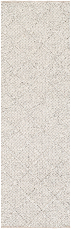 Napels NPL-2304 Modern Wool, Viscose Rug NPL2304-268 Medium Gray 70% Wool, 30% Viscose 2'6" x 8'