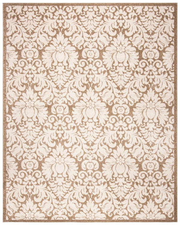 Newport Royal Damask  Power Loomed Polypropylene Rug Wheat / Cream