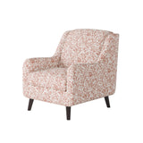 Fusion 240-C Transitional Accent Chair 240-C Clover Coral Accent Chair