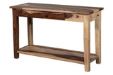 Porter Designs Taos Solid Sheesham Wood Natural Console Table Natural 05-196-10-9012N