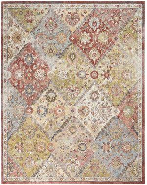 Nourison Juniper JPR01 Colorful Machine Made Power-loomed Indoor only Area Rug Terracotta Multicolor 7'10" x 9'10" 99446803832