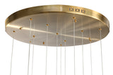 Bethel Gold LED Chandelier in Aluminum & Glass