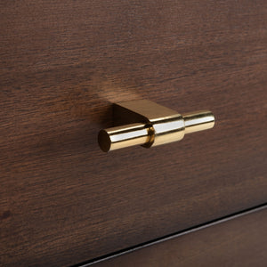 Safavieh Genevieve 2 Drawer Nightstand White Gold Wood NST5002B