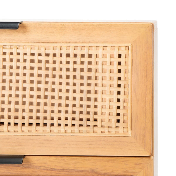 Safavieh Baisley 2 Drawer Rattan Nightstand NST5003A