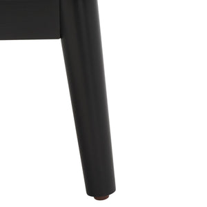 Safavieh Baisley 2 Drawer Rattan Nightstand Black NST5003B