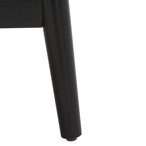 Safavieh Baisley 2 Drawer Rattan Nightstand Black NST5003B