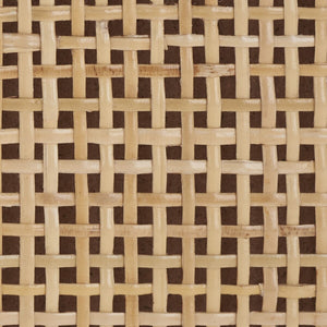 Zadie Modern Coastal Chic 2 Drawer Nightstand with Rattan Details for Stylish Bedroom Storage