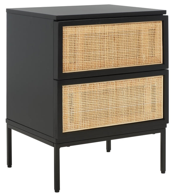 Safavieh Zadie 2 Drawer Rattan Nightstand NST5007D