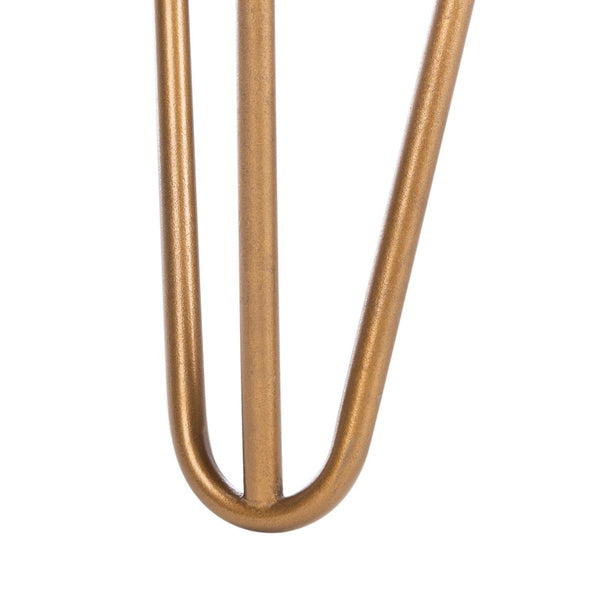 Safavieh Solene 1 Drawer Textured Nightstand Natural Brass Wood NST5302A