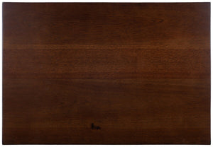 Donald Nightstand with Herringbone Design - Elegant Dark Walnut Finish & 2 Drawer Storage Solution