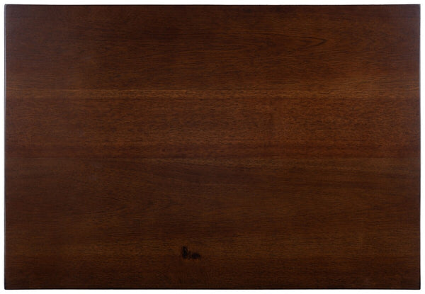 Donald Nightstand with Herringbone Design - Elegant Dark Walnut Finish & 2 Drawer Storage Solution