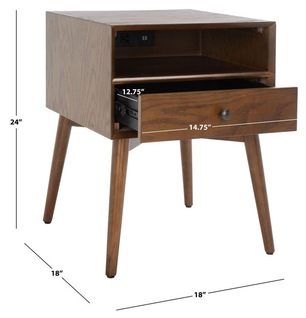 Safavieh Scully Nightstand W/ Usb NST6408C