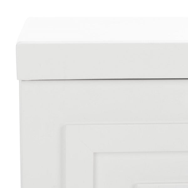 Luiza 2 Drawer Nightstand White / Gold Wood NST6602A