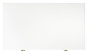 Luiza 2 Drawer Nightstand White / Gold Wood NST6602A