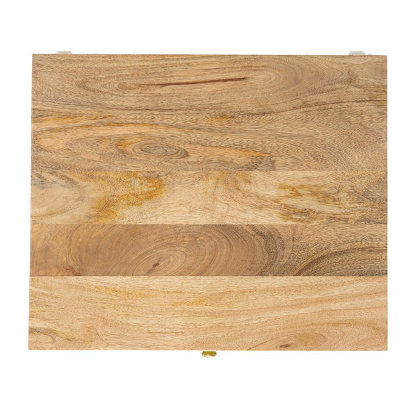 Safavieh Bahiti 1 Drawer Nighstand Natural / Black Wood NST9008A