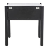 Safavieh Errington 1 Drawer Nightstand Black / Gold Wood NST9011A