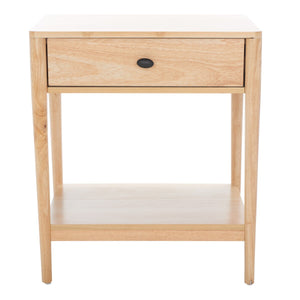 Safavieh Boden 1 Drawer Nightstand  Natural  Wood NST9202B