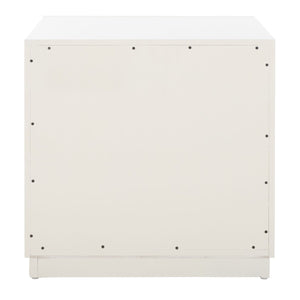 Safavieh Grayden I 1 Drawer Nightstand  White Body / Natural Front Drawer Wood NST9203A