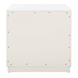 Safavieh Grayden I 1 Drawer Nightstand  White Body / Natural Front Drawer Wood NST9203A