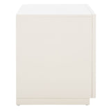 Safavieh Grayden I 1 Drawer Nightstand  White Body / Natural Front Drawer Wood NST9203A