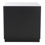 Safavieh Grayden I 1 Drawer Nightstand  Black Body / Natural Front Drawer Wood NST9203B