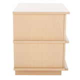 Safavieh Rodney 2 Drawer Nightstand White Wash Wood NST9204A