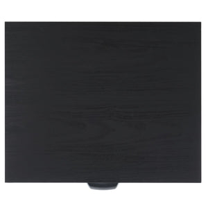 Safavieh Irelia 2 Drawer Nightstand Black Pb, Mdf, Rubber Wood NST9602B