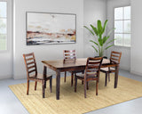 Porter Designs Sonora Solid Sheesham Wood Natural Dining Table Gray 07-116-01-801M