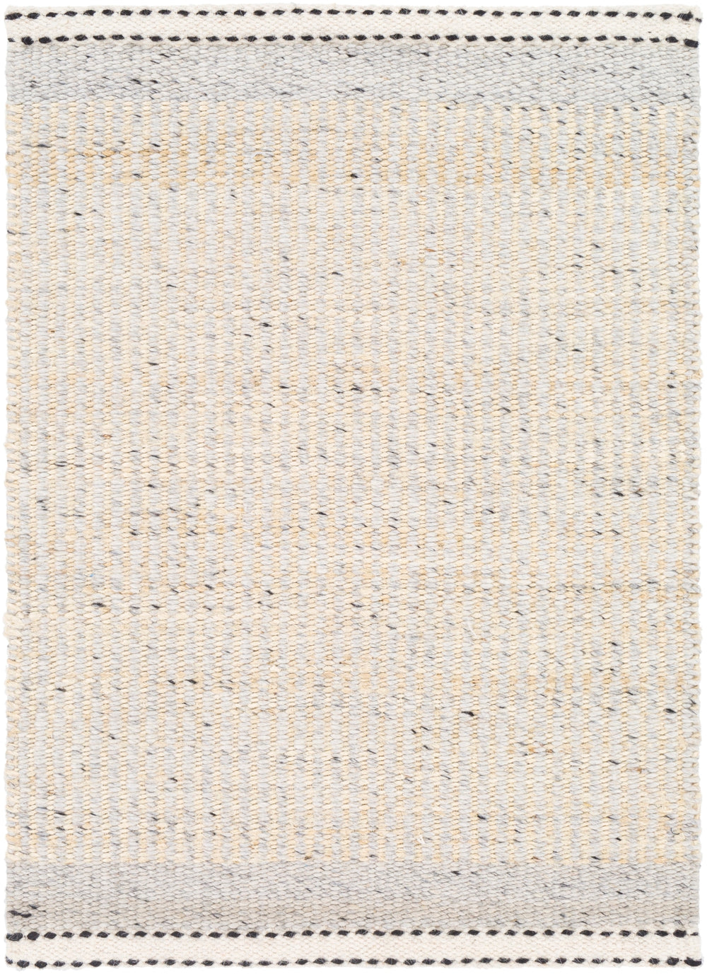 Nottingham NTM-2302 Cottage Jute, Wool Rug NTM2302-81012 Black, Medium Gray, Light Gray, Beige, Cream 50% Jute, 50% Wool 8'10" x 12'
