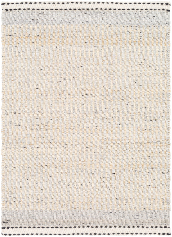 Nottingham NTM-2302 Cottage Jute, Wool Rug NTM2302-81012 Black, Medium Gray, Light Gray, Beige, Cream 50% Jute, 50% Wool 8'10" x 12'