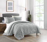 Jessa Grey Twin 5pc Comforter Set