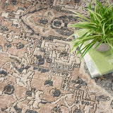 Nourison Concerto CNC05 Farmhouse Machine Made Power-loomed Indoor only Area Rug Beige/Grey 8'10" x 11'10" 99446749178