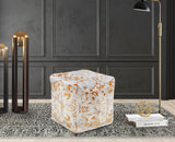 Alina Gold Ottoman