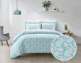 Chrisley Aqua King 3pc Duvet Set