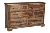 Porter Designs Crossroads Solid Sheesham Wood Natural Dresser Brown 04-196-01-C04H